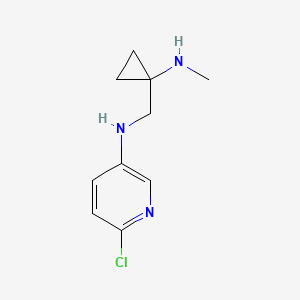 molecular formula C10H14ClN3 B14181523 6-Chloro-n-{[1-(methylamino)cyclopropyl]methyl}pyridin-3-amine CAS No. 922337-53-9