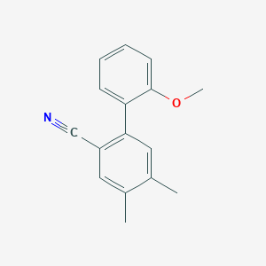 molecular formula C16H15NO B14181571 2'-Methoxy-4,5-dimethyl[1,1'-biphenyl]-2-carbonitrile CAS No. 917839-49-7