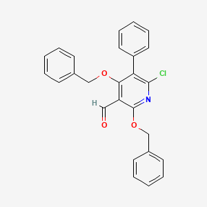 2,4-Bis(benzyloxy)-6-chloro-5-phenylpyridine-3-carbaldehyde