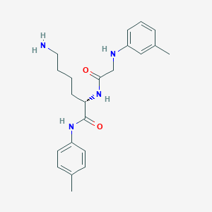 N-(3-Methylphenyl)glycyl-N-(4-methylphenyl)-L-lysinamide