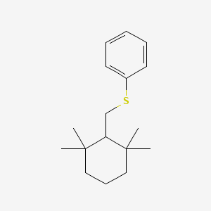 molecular formula C17H26S B14181596 {[(2,2,6,6-Tetramethylcyclohexyl)methyl]sulfanyl}benzene CAS No. 852988-98-8