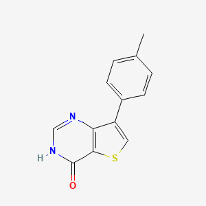 molecular formula C13H10N2OS B1418161 7-(4-甲基苯基)噻吩并[3,2-d]嘧啶-4(3H)-酮 CAS No. 1019152-04-5