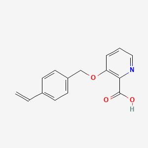 molecular formula C15H13NO3 B14181622 3-[(4-Ethenylphenyl)methoxy]pyridine-2-carboxylic acid CAS No. 922495-95-2