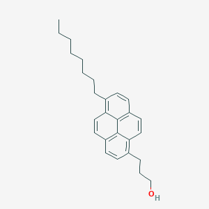 molecular formula C27H32O B14181627 3-(6-Octylpyren-1-yl)propan-1-ol CAS No. 918973-91-8