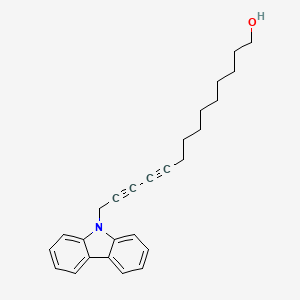 molecular formula C26H29NO B14181632 14-(9H-Carbazol-9-yl)tetradeca-10,12-diyn-1-ol CAS No. 922730-75-4