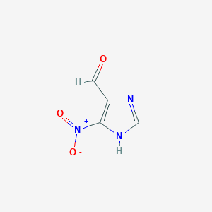 molecular formula C4H3N3O3 B1418171 5-硝基-1H-咪唑-4-甲醛 CAS No. 81246-34-6