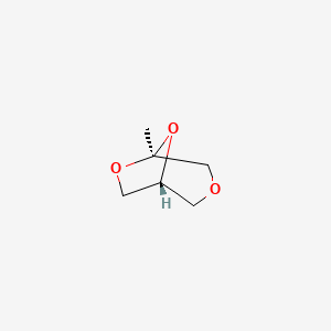 molecular formula C6H10O3 B14181713 (1R,5S)-5-Methyl-3,6,8-trioxabicyclo[3.2.1]octane CAS No. 923028-75-5