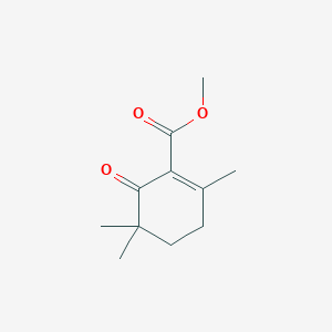 molecular formula C11H16O3 B14181726 Methyl 2,5,5-trimethyl-6-oxocyclohex-1-ene-1-carboxylate CAS No. 835597-73-4