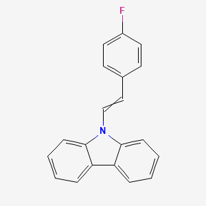 molecular formula C20H14FN B14181732 9-[2-(4-Fluorophenyl)ethenyl]-9H-carbazole CAS No. 926634-09-5