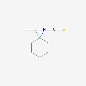 molecular formula C9H13NS B14181761 1-Ethenyl-1-isothiocyanatocyclohexane CAS No. 919474-65-0