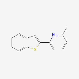 molecular formula C14H11NS B14181765 2-(1-Benzothiophen-2-yl)-6-methylpyridine CAS No. 922509-22-6