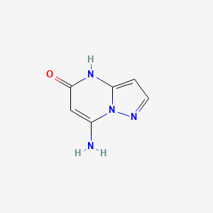 molecular formula C6H6N4O B1418179 7-氨基吡唑并[1,5-a]嘧啶-5-醇 CAS No. 89418-10-0