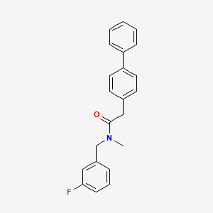 [1,1'-Biphenyl]-4-acetamide, N-[(3-fluorophenyl)methyl]-N-methyl-