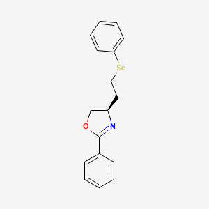 (4R)-2-Phenyl-4-[2-(phenylselanyl)ethyl]-4,5-dihydro-1,3-oxazole