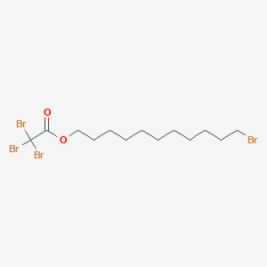 molecular formula C13H22Br4O2 B14181818 11-Bromoundecyl tribromoacetate CAS No. 922721-97-9