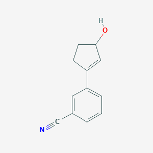 Benzonitrile, 3-(3-hydroxy-1-cyclopenten-1-yl)-