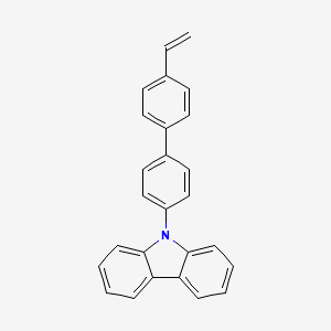 molecular formula C26H19N B14181826 9-(4'-Ethenyl[1,1'-biphenyl]-4-yl)-9H-carbazole CAS No. 845755-86-4