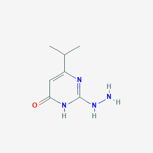 molecular formula C7H12N4O B1418183 2-hydrazino-6-isopropylpyrimidin-4(3H)-one CAS No. 1105198-36-4