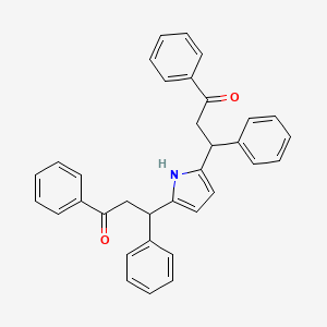 1-Propanone, 3,3'-1H-pyrrole-2,5-diylbis[1,3-diphenyl-