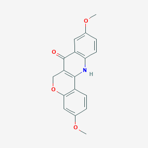 6H-[1]Benzopyrano[4,3-b]quinolin-7-ol, 3,9-dimethoxy-