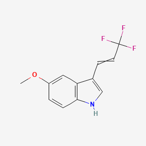 5-Methoxy-3-(3,3,3-trifluoroprop-1-en-1-yl)-1H-indole