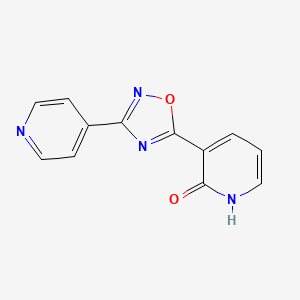 molecular formula C12H8N4O2 B1418185 3-(3-吡啶-4-基-1,2,4-噁二唑-5-基)吡啶-2(1H)-酮 CAS No. 1239787-61-1