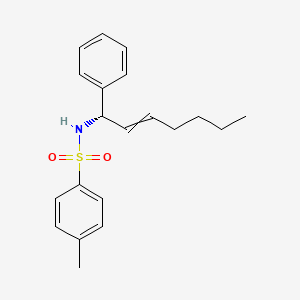 4-Methyl-N-[(1S)-1-phenylhept-2-en-1-yl]benzene-1-sulfonamide