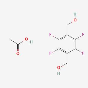 Acetic acid;[2,3,5,6-tetrafluoro-4-(hydroxymethyl)phenyl]methanol