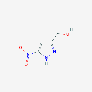 molecular formula C4H5N3O3 B1418186 (5-nitro-1H-pyrazol-3-yl)methanol CAS No. 1000895-25-9