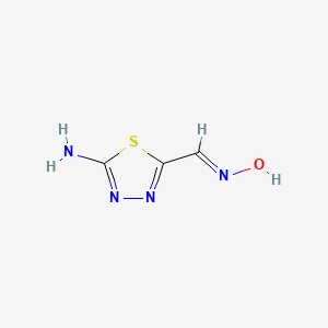 molecular formula C3H4N4OS B1418187 5-氨基-[1,3,4]噻二唑-2-甲醛肟 CAS No. 25306-05-2