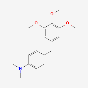 molecular formula C18H23NO3 B14181878 N,N-dimethyl-4-[(3,4,5-trimethoxyphenyl)methyl]aniline CAS No. 919355-97-8