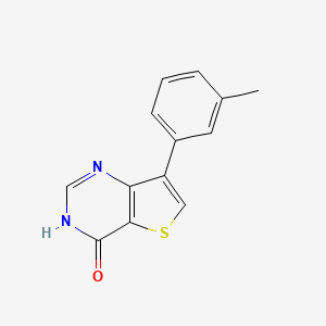 molecular formula C13H10N2OS B1418191 7-(3-methylphenyl)thieno[3,2-d]pyrimidin-4(3H)-one CAS No. 1031989-23-7