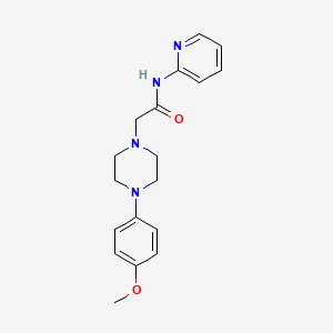 molecular formula C18H22N4O2 B14181927 1-Piperazineacetamide, 4-(4-methoxyphenyl)-N-2-pyridinyl- CAS No. 860640-80-8