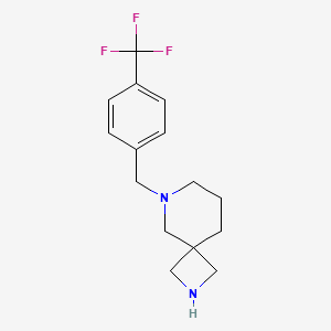 6-[[4-(Trifluoromethyl)phenyl]methyl]-2,6-diazaspiro[3.5]nonane