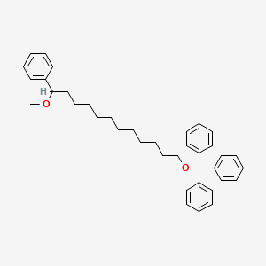 [(12-Methoxy-12-phenyldodecoxy)-diphenylmethyl]benzene