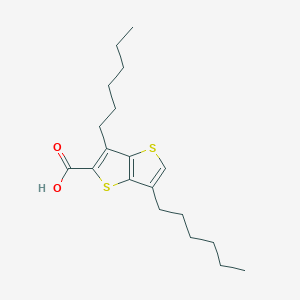 3,6-Dihexylthieno[3,2-b]thiophene-2-carboxylic acid