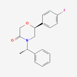 (6S)-6-(4-Fluorophenyl)-4-[(1S)-1-phenylethyl]morpholin-3-one