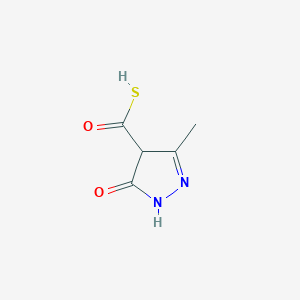 3-Methyl-5-oxo-4,5-dihydro-1H-pyrazole-4-carbothioic S-acid