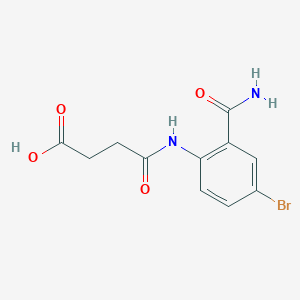 4-(4-Bromo-2-carbamoylanilino)-4-oxobutanoic acid