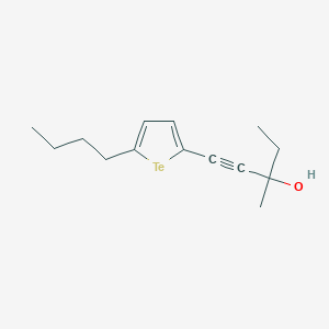 1-(5-Butyltellurophen-2-yl)-3-methylpent-1-yn-3-ol