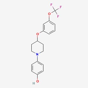 4-{4-[3-(Trifluoromethoxy)phenoxy]piperidin-1-yl}phenol