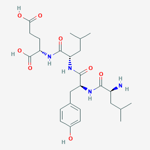 molecular formula C26H40N4O8 B14182011 L-Leucyl-L-tyrosyl-L-leucyl-L-glutamic acid CAS No. 921206-98-6