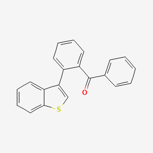 molecular formula C21H14OS B14182033 Methanone, (2-benzo[b]thien-3-ylphenyl)phenyl- CAS No. 878555-16-9