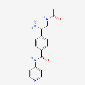 4-(2-Acetamido-1-aminoethyl)-N-(pyridin-4-yl)benzamide