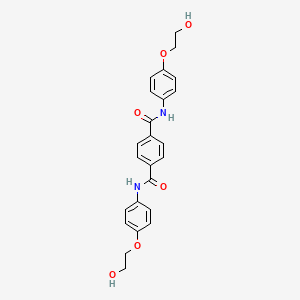 molecular formula C24H24N2O6 B14182044 N~1~,N~4~-Bis[4-(2-hydroxyethoxy)phenyl]benzene-1,4-dicarboxamide CAS No. 847358-78-5