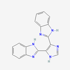 B1418207 2,2'-(1H-Imidazole-4,5-diyl)bis(1H-benzo[d]imidazole) CAS No. 54296-21-8