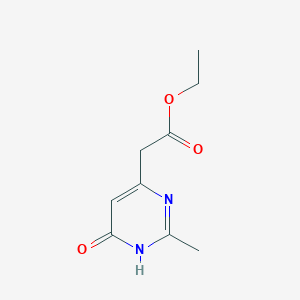 molecular formula C9H12N2O3 B1418215 2-(6-羟基-2-甲基嘧啶-4-基)乙酸乙酯 CAS No. 54554-50-6