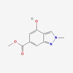 molecular formula C10H10N2O3 B1418227 4-羟基-2-甲基-2H-吲唑-6-甲酸甲酯 CAS No. 1245215-48-8