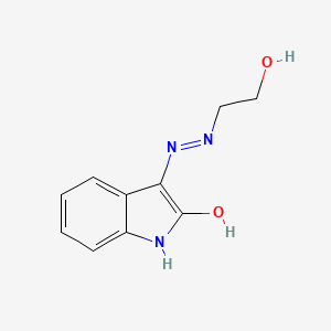 molecular formula C10H11N3O2 B1418241 (3Z)-1H-吲哚-2,3-二酮 3-[(2-羟乙基)-腙] CAS No. 1142214-49-0