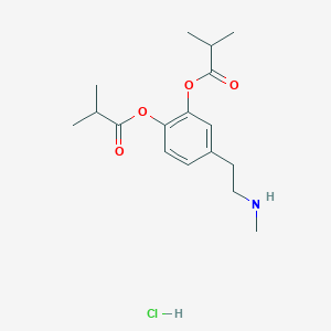 molecular formula C17H26ClNO4 B141825 盐酸依波巴胺 CAS No. 75011-65-3